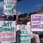 CFACT protests GE CEO Jeff Immelt