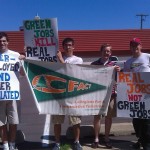 CFACT protests phoney green jobs