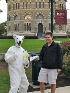 Paulie the Polar Bear Visits Union College!