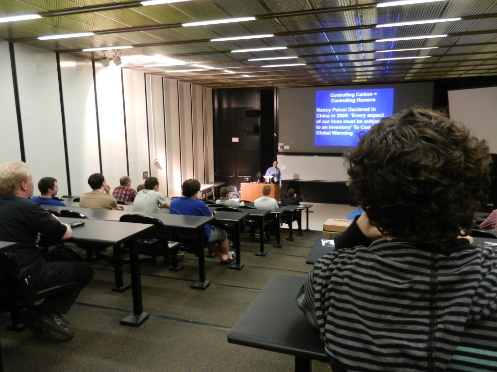 Marc Morano addresses Albany students, faculty, and local community members